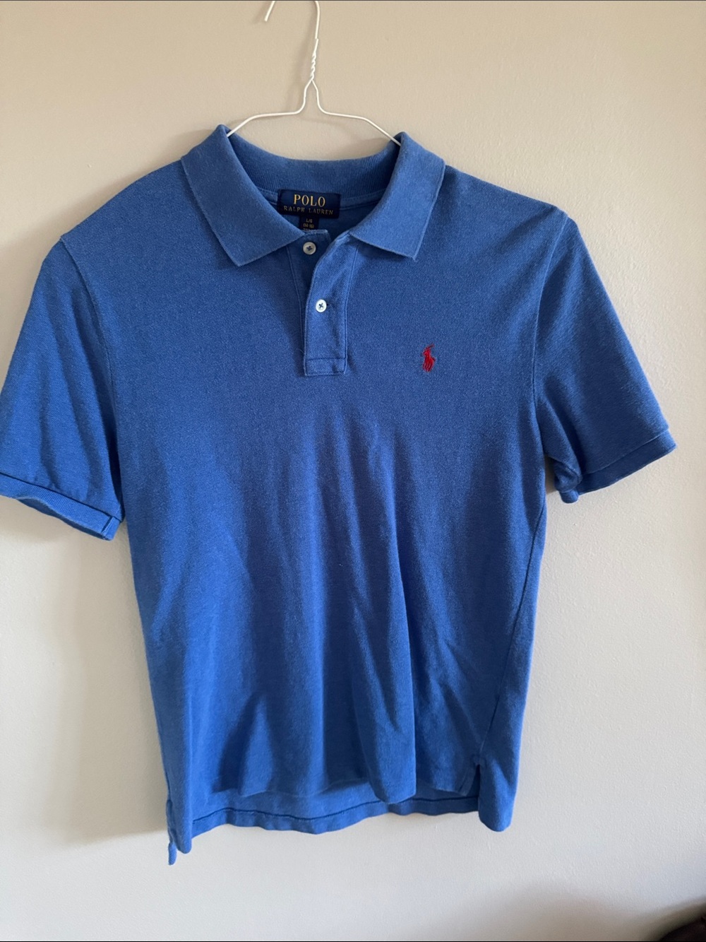 Lot Of 2 Polo by Ralph Lauren Boys L Blue & Green Short-Sleeve Polo Shirts - Picture 2 of 9